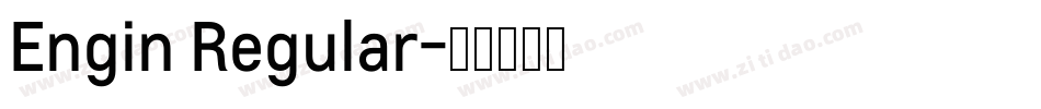 Engin Regular字体转换